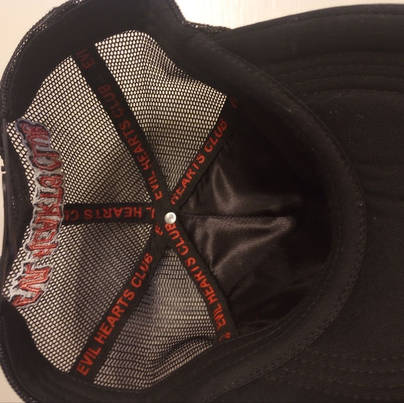 The Villain Snapback Trucker Cap | Bad Guy Black Hat - Etsy Evil Hearts Club men\'s snapback trucker hat